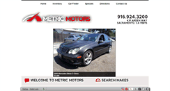 Desktop Screenshot of metricmotorssacramento.com
